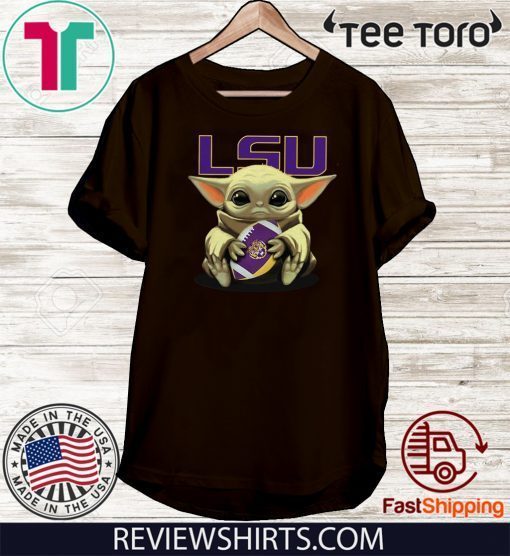 Original Baby Yoda Hug Lsu Tigers T-Shirt