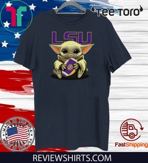 Original Baby Yoda Hug Lsu Tigers T-Shirt