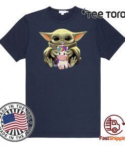 Baby Yoda Hug Unicorn Shirt T-Shirt