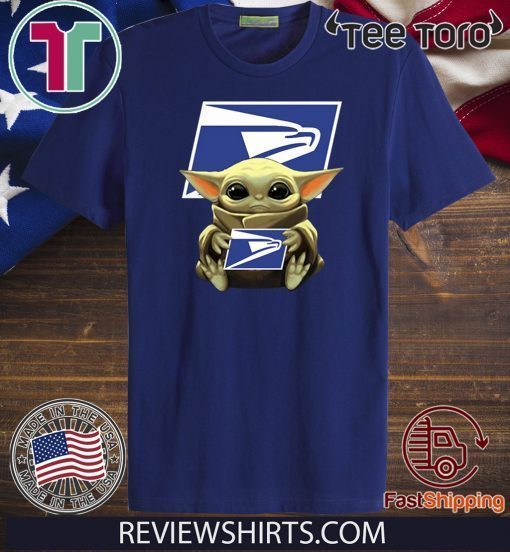 Baby Yoda Hug United States Postal Service 2020 T-Shirt