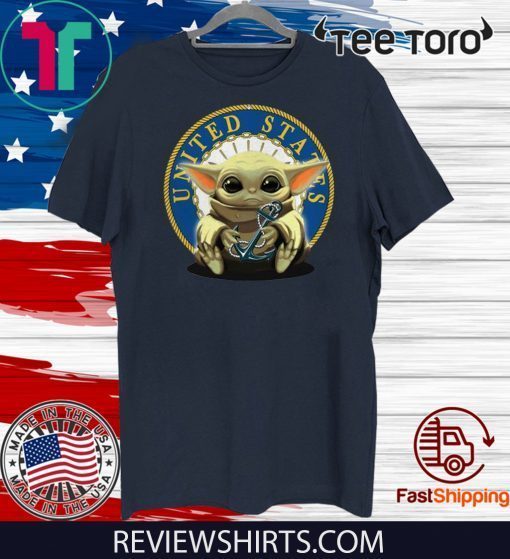 Baby Yoda Hug United States T Shirt