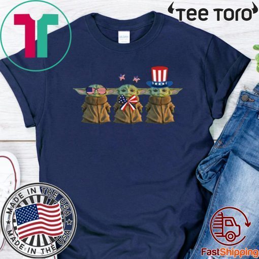 Baby Yoda Patriot American Baby Yoda US T-Shirt