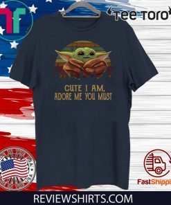 Baby Yoda cute I am adore me you must vintage T Shirt