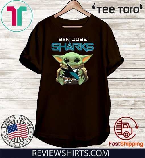 Baby Yoda hug San Jose Sharks 2020 T-Shirt