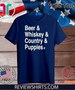 Beer Whiskey Country Puppies Official T-Shirt