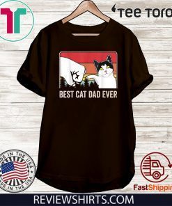 Best Cat Dad Ever Bump Fit 2020 T-Shirt