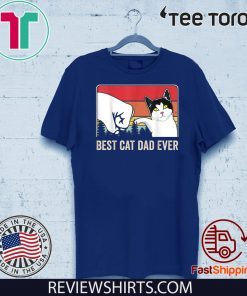 Best Cat Dad Ever Bump Fit 2020 T-Shirt