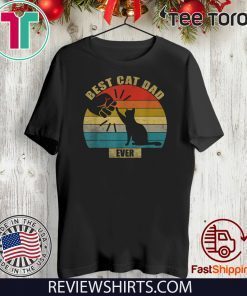 Best Cat Dad Ever Gift Paw Fist Bump Gift T-Shirt