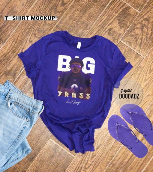 Big Truss Lamar Jackson Tee Shirt Baltimore Ravens