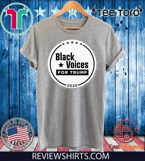 Black Voices for Trump Buttons 2020 T-Shirt