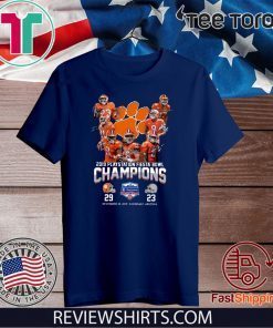 Clemson Tigers 2019 Playstation Fiesta Bowl Champions Shirt T-Shirt