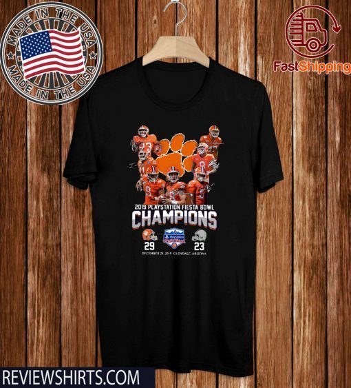 Clemson Tigers 2019 Playstation Fiesta Bowl Champions Shirt T-Shirt