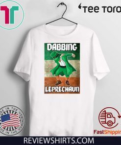 Dabbing Leprechaun Funny St.Patrick’s Day Irish Flag Tee Shirt