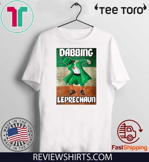 Dabbing Leprechaun Funny St.Patrick’s Day Irish Flag Tee Shirt