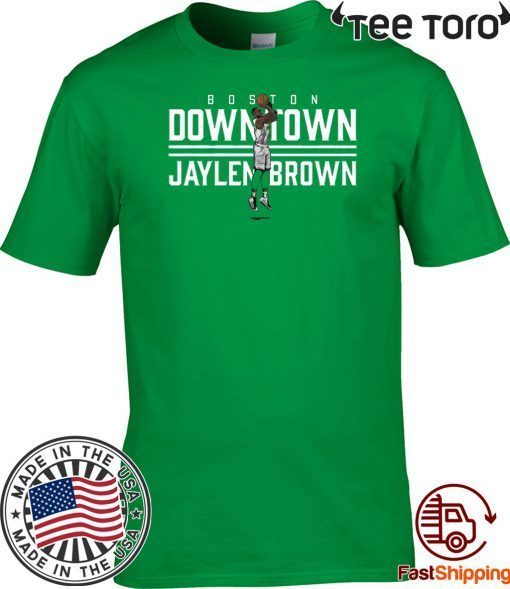 Downtown Jaylen Brown T Shirt - Boston Hoops