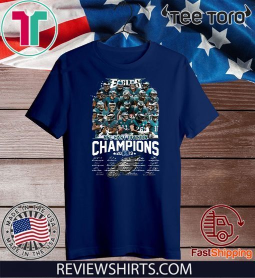 Eagles NFC East Division Champions 2019 Signature For T-Shirt