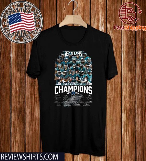 Eagles NFC East Division Champions 2019 Signature For T-Shirt