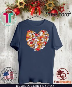 English Bulldog Heart Valentines Day Love Dog 2020 T-Shirt
