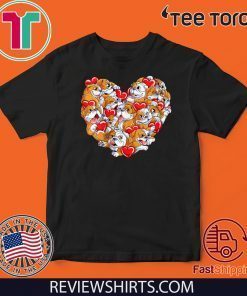 English Bulldog Heart Valentines Day Love Dog 2020 T-Shirt