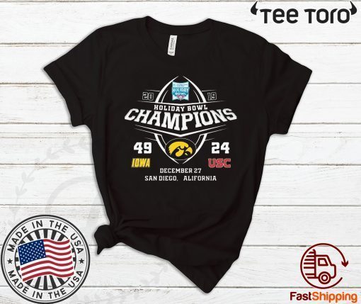 Holiday Bowl Champions Iowa USC 2020 T-Shirt