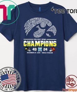 Iowa Athletics Holiday Bowl Champions Offcial T-Shirt