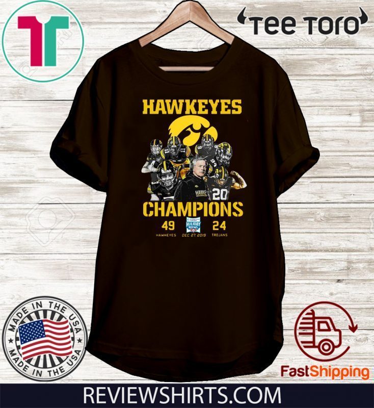 Iowa Hawkeyes Players Champions Original T-Shirt - ShirtElephant Office