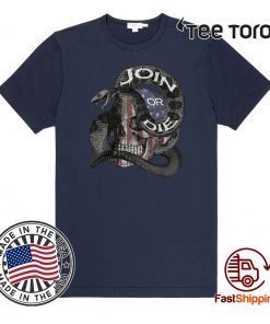 Join or die skull American flag 2020 T-Shirt