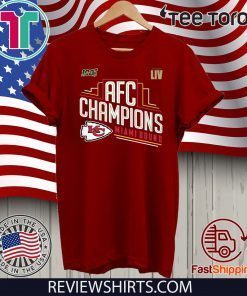 KANSAS CITY CHIEFS 2019 AFC CHAMPIONS TEE SHIRT