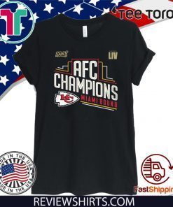 KANSAS CITY CHIEFS 2019 AFC CHAMPIONS LIMITED EDITION T-SHIRT