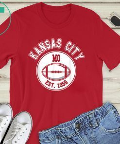 Kansas City Football Vintage Retro Chief Gameday Tee Shirt