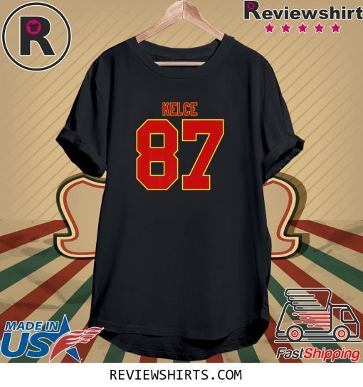 Kelce 87 Kansas City Football Shirt