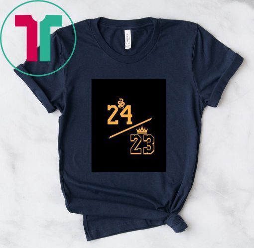 Rip Kobe 24 LeBron 23 Gold T-Shirt