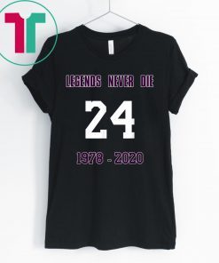 Legends Never Die 24 1987-2020 RIP-KOBE Bryant Memorial T-Shirt