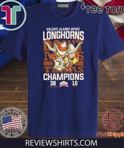 Longhorns don’t miss Texas champion 38 Longhorns 10 Utah Valero Alamo Bowl Tee Shirt