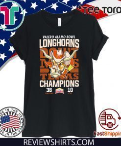 Longhorns don’t miss Texas champion 38 Longhorns 10 Utah Valero Alamo Bowl Tee Shirt