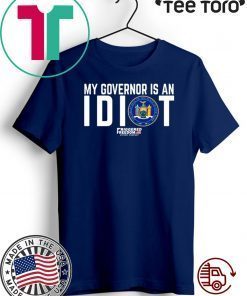 My governor is an idiot The Great Seal of The State of New York t-shirts