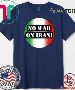 Official No War On Iran T-Shirt