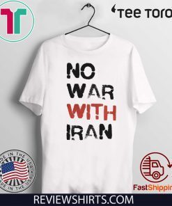Official No War With Iran T-Shirt