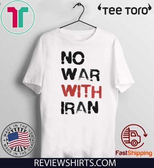 Official No War With Iran T-Shirt