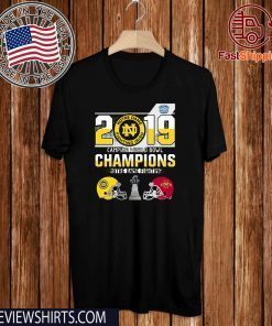 Notre Dame Fighting Irish 2019 Camping World Bowl Champions Offcial T-Shirt