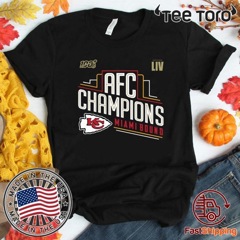 Kansas City Chiefs 2019 AFC Champions Hot T-Shirt - ShirtElephant Office