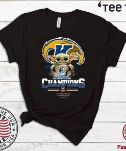 Pretty Baby Yoda Hug Kent State 2019 Champions Offcial T-Shirt