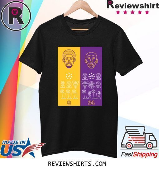 RIP Kobe Bryant 824 Achievements T-Shirt