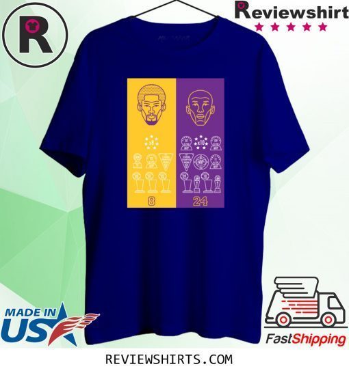 RIP Kobe Bryant 824 Achievements T-Shirt