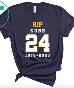 Rip Kobe Bryant 24 Memorial Rest In Peace Tee Shirt