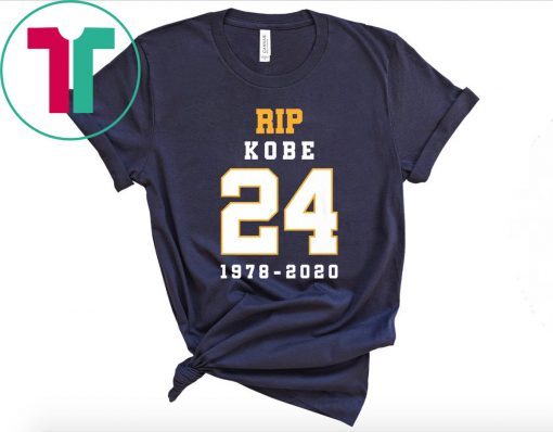 Rip Kobe Bryant 24 Memorial Rest In Peace Tee Shirt