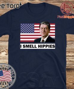 Ronald Reagan I Smell Hippies USA T Shirt