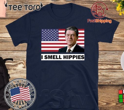 Ronald Reagan I Smell Hippies USA T Shirt