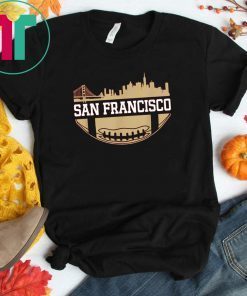 San Francisco Football The City Vintage Skyline T-Shirt