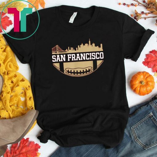 San Francisco Football The City Vintage Skyline T-Shirt